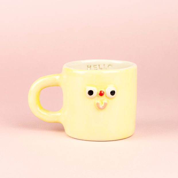 Kubek żółta BUŹKA Hello 200ml