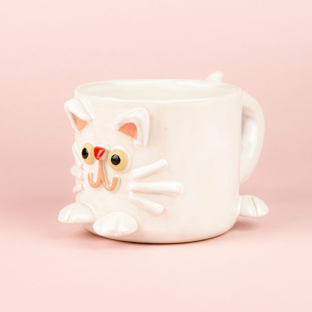 Kubek KOT (biały) 500ml